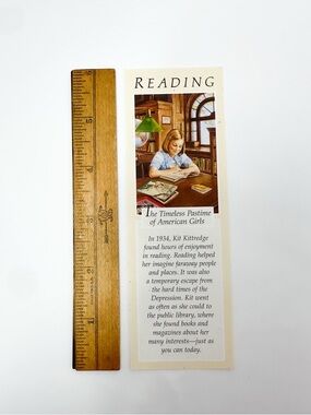 Kit Kittredge Bookmark rare READING ephemera American Girl Pleasant Company new